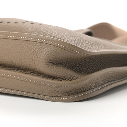 Hermes Taurillon Clemence Evelyne III PM Etoupe 10 of 12