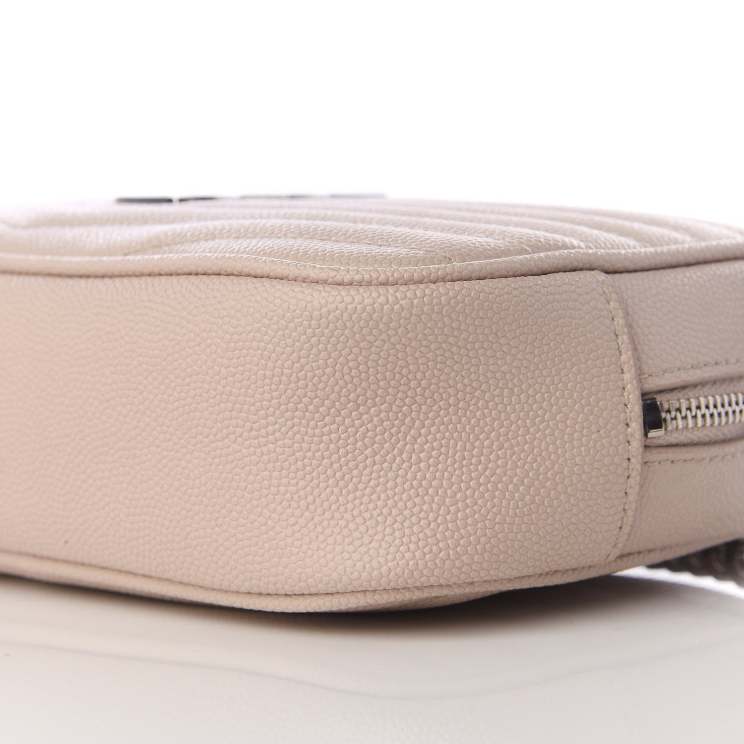 Saint Laurent Grain De Poudre Matelasse Monogram Mini Lou Camera Bag Marble Pink 6 of 8