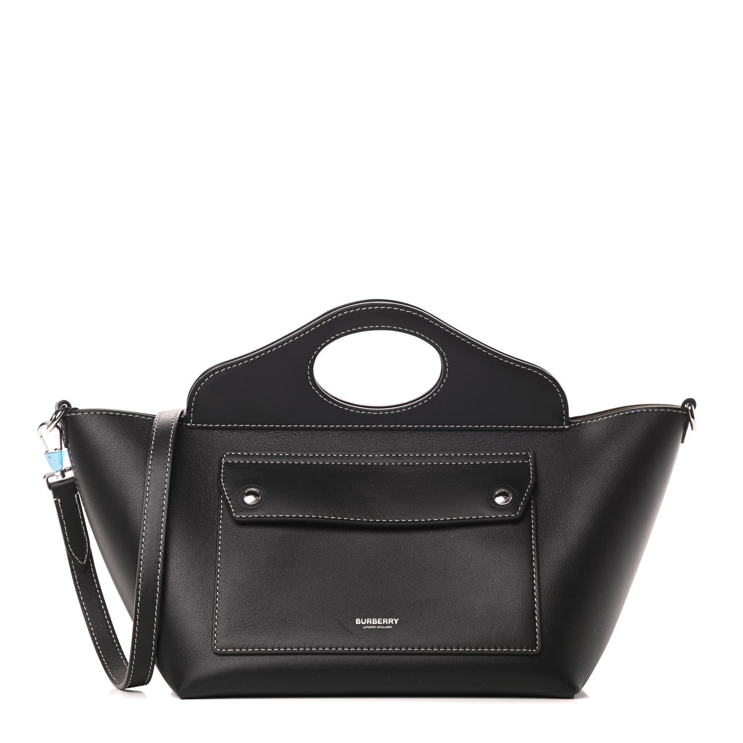 Burberry Soft Calfskin Mini Pocket Cabas Tote Black 1 of 9