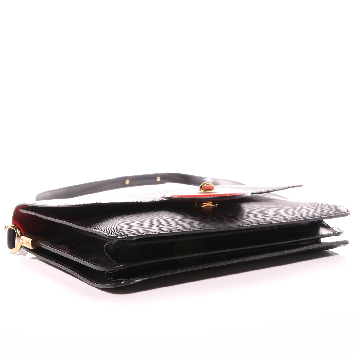 Louis Vuitton Epi Sac Friedland Black Red 4 of 8