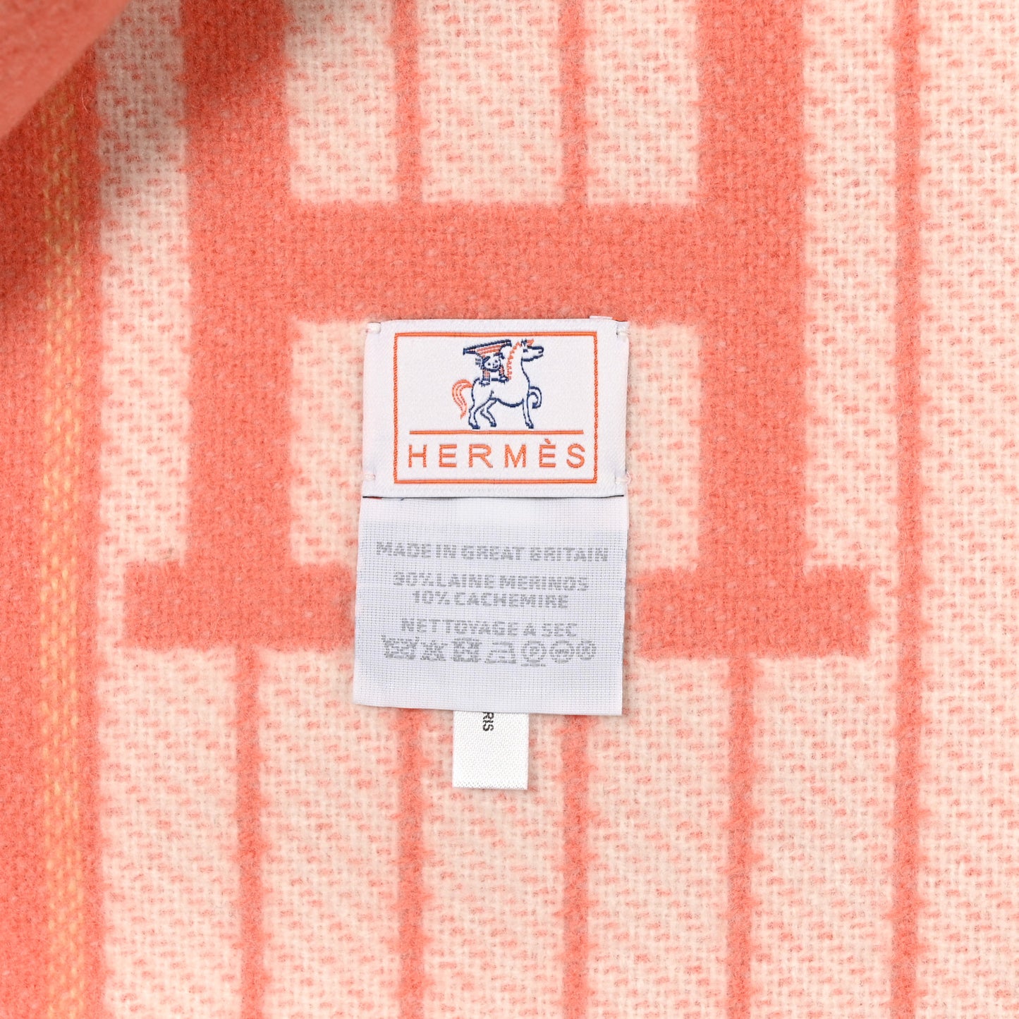 Wool Cashmere Avalon Cabriole Blanket Melon