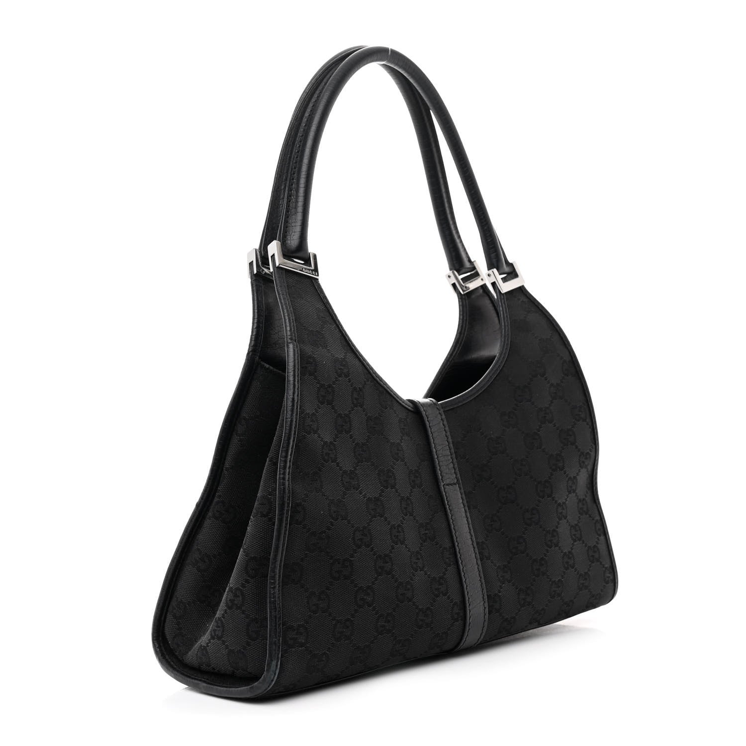 Gucci Monogram Jackie Shoulder Bag Black 3 of 11