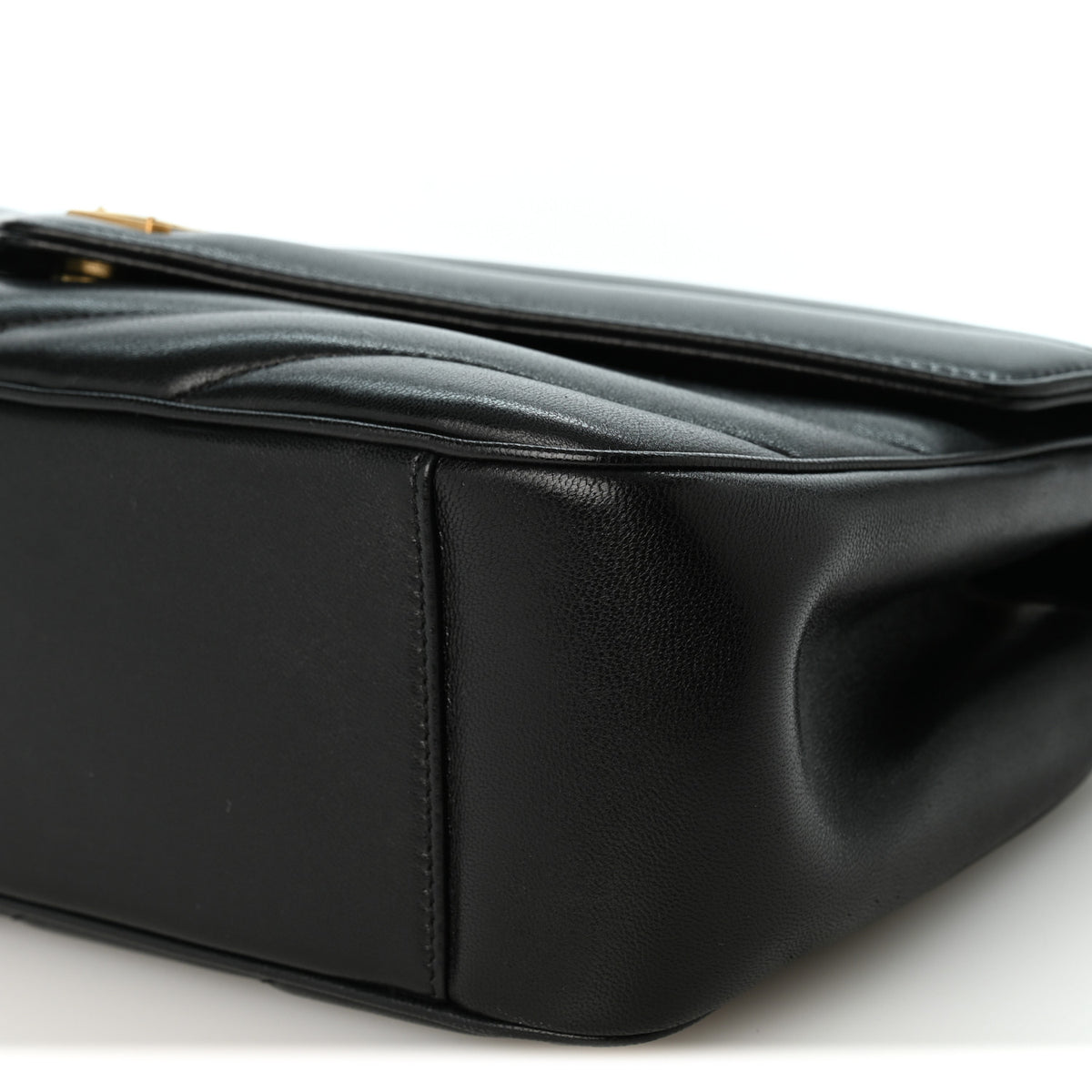 Saint Laurent Lambskin Matelasse Chevron Medium Loulou Black 9 of 9