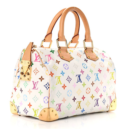 Louis Vuitton Monogram Multicolor Speedy 30 White 3 of 15