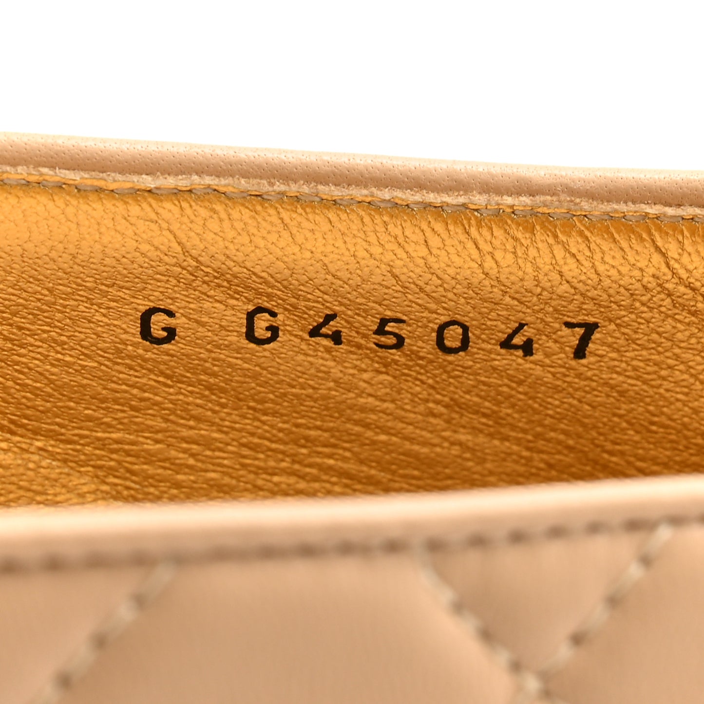 Lambskin Quilted CC Ballerina Flats 38.5 Light Beige