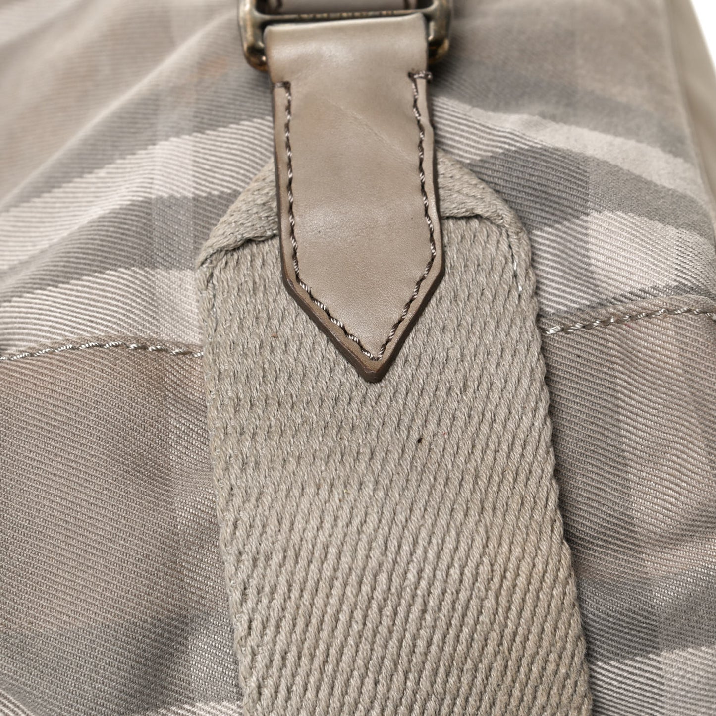 Canvas House Check Parsons Satchel Light Beige