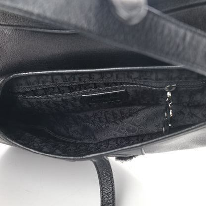 Christian Dior Calfskin Saddle Bag Black 5 of 12
