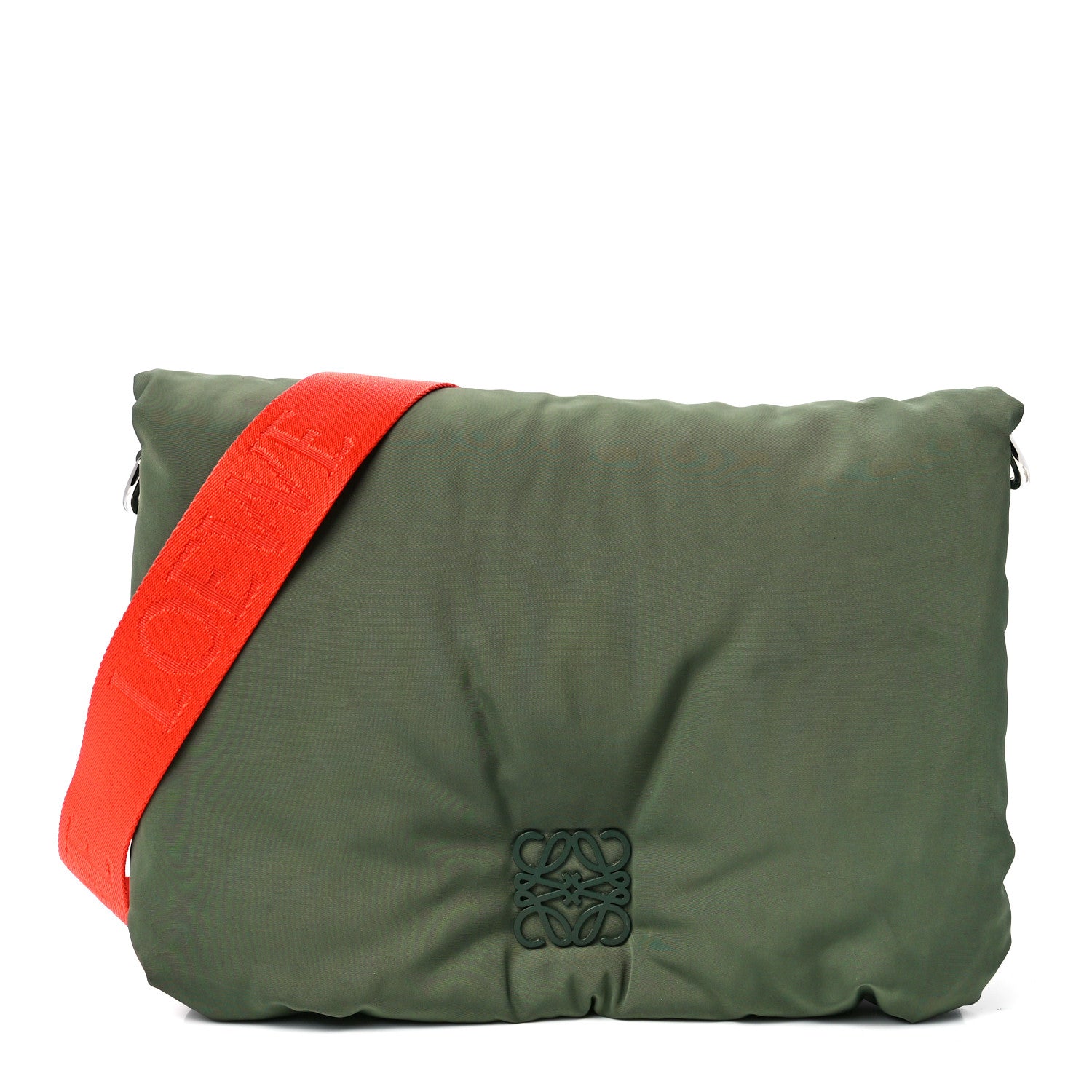 Loewe Nylon Medium Goya Puffer Bag Green 1 of 11