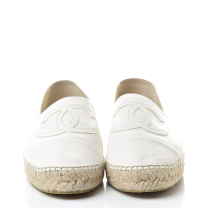 Chanel Lambskin CC Espadrilles 41 White 2 of 11