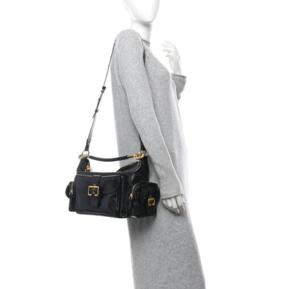 Chloe Shiny Calfskin Medium Double Carry Camera Bag Black 2 of 10