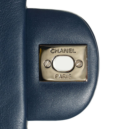 Chanel Patent Chevron Quilted Extra Mini Flap Dark Blue 8 of 9