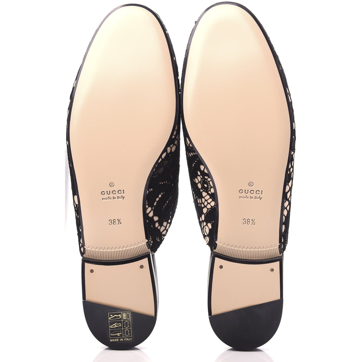 Lace Malaga Kid Womens Princetown Slippers 38.5 Black Skin Rose