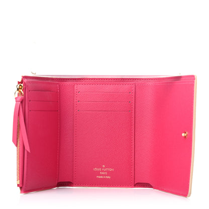 Louis Vuitton Damier Azur 2021 Christmas Animation Hollywood Victorine Wallet Fuchsia 5 of 6