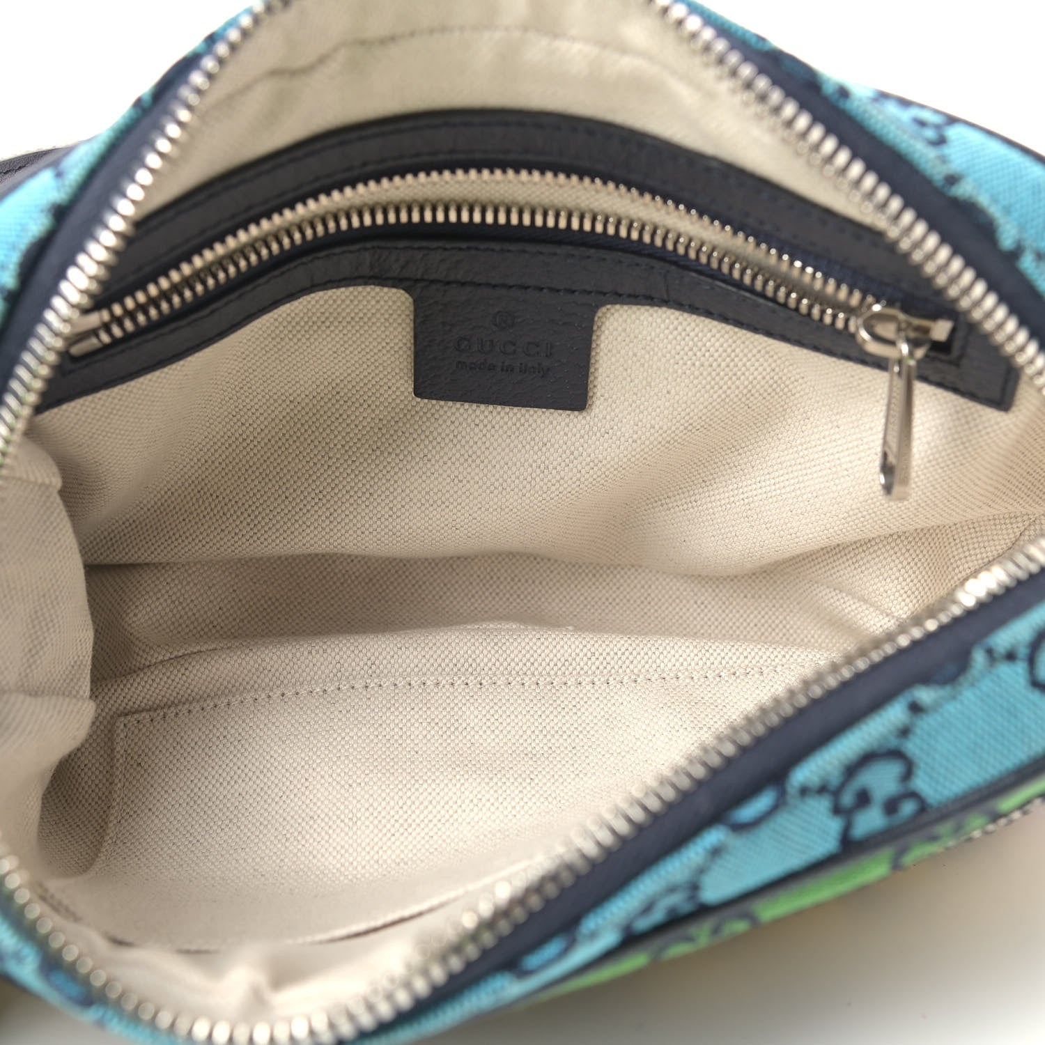 Gucci Monogram Multicolor Retro Interlocking G Belt Bag Blue Rainbow Light Blue 5 of 9