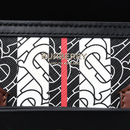 Burberry E-Canvas Monogram Stripe Small Belt Tote 15 of 16