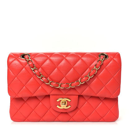 Chanel Lambskin Quilted Small Double Flap Red 1 of 11