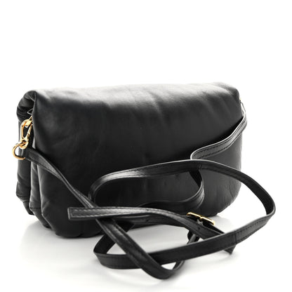 Loewe Shiny Nappa Lambskin Mini Goya Puffer Bag Black 3 of 10