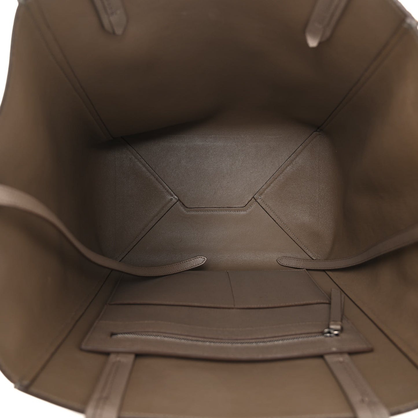 Grained Calfskin Medium Horizontal Cabas Phantom Taupe