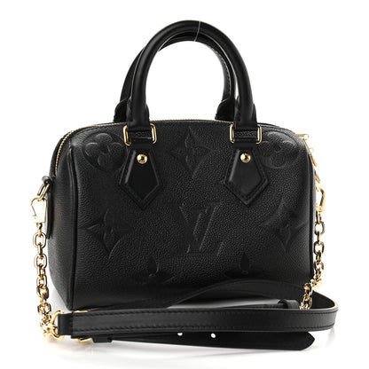 Louis Vuitton Empreinte Monogram Giant Speedy Bandouliere 20 Black 3 of 8