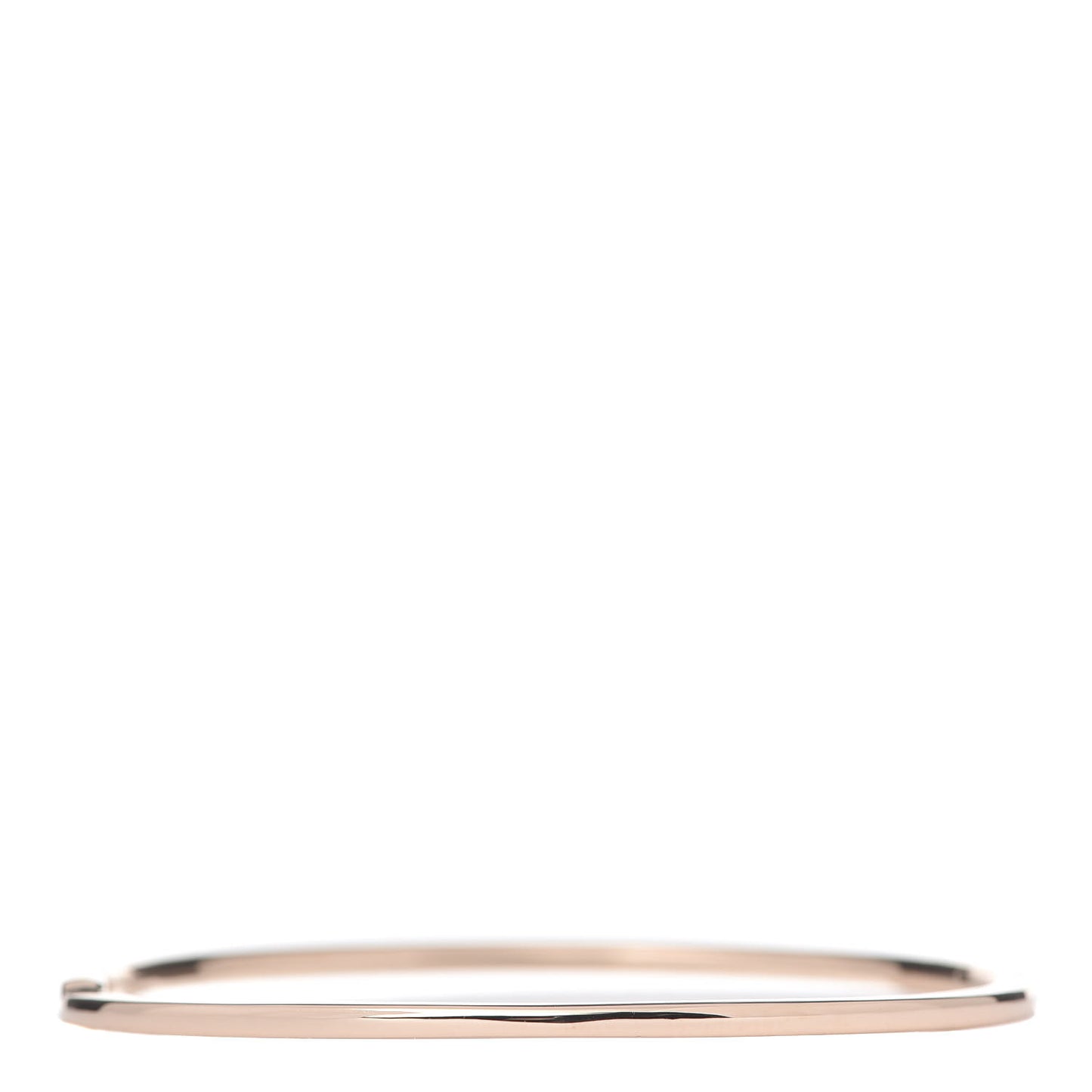 18K Rose Gold Diamond Metro Hinged Bangle Bracelet
