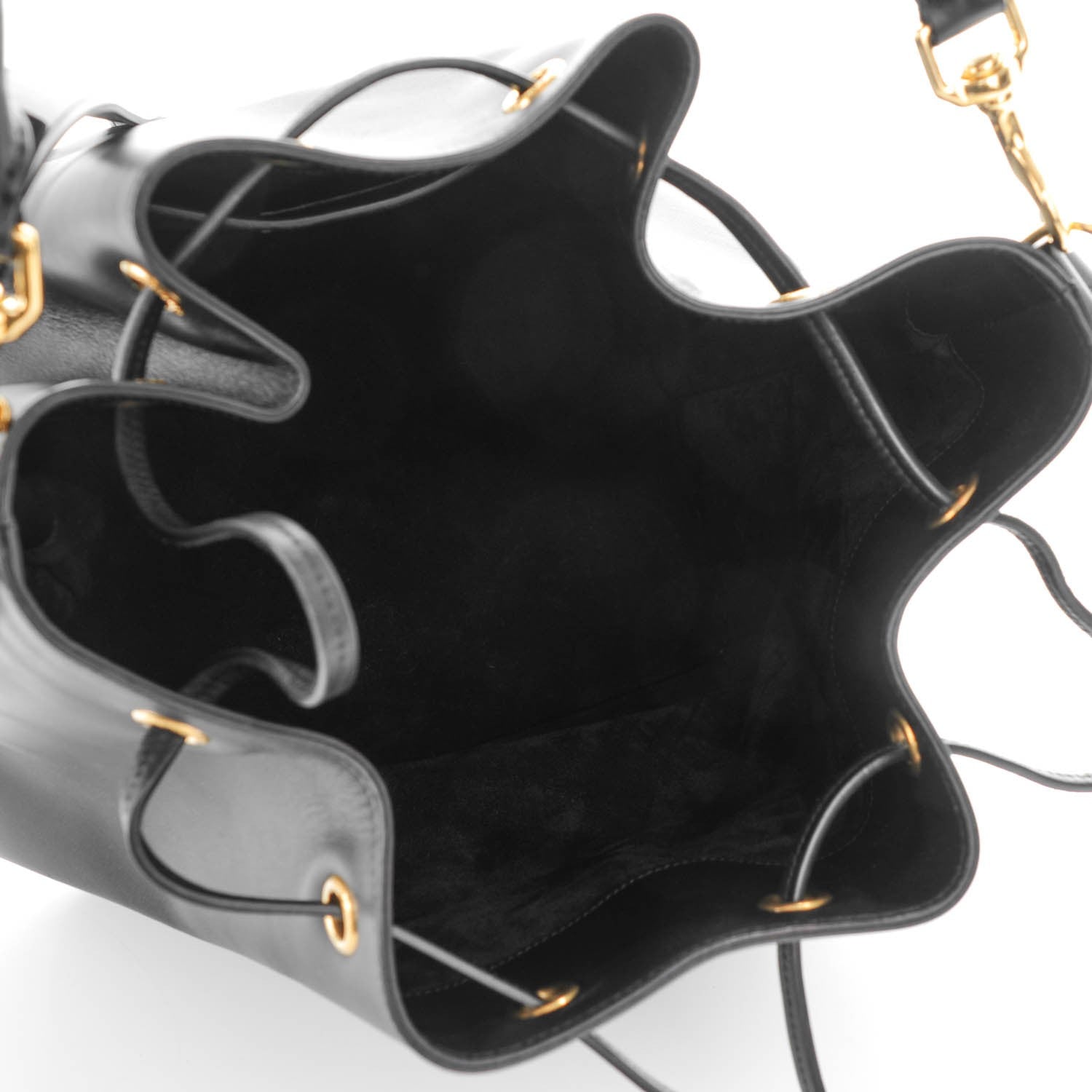 Saint Laurent Calfskin Large Emmanuelle Bucket Bag Black 5 of 8