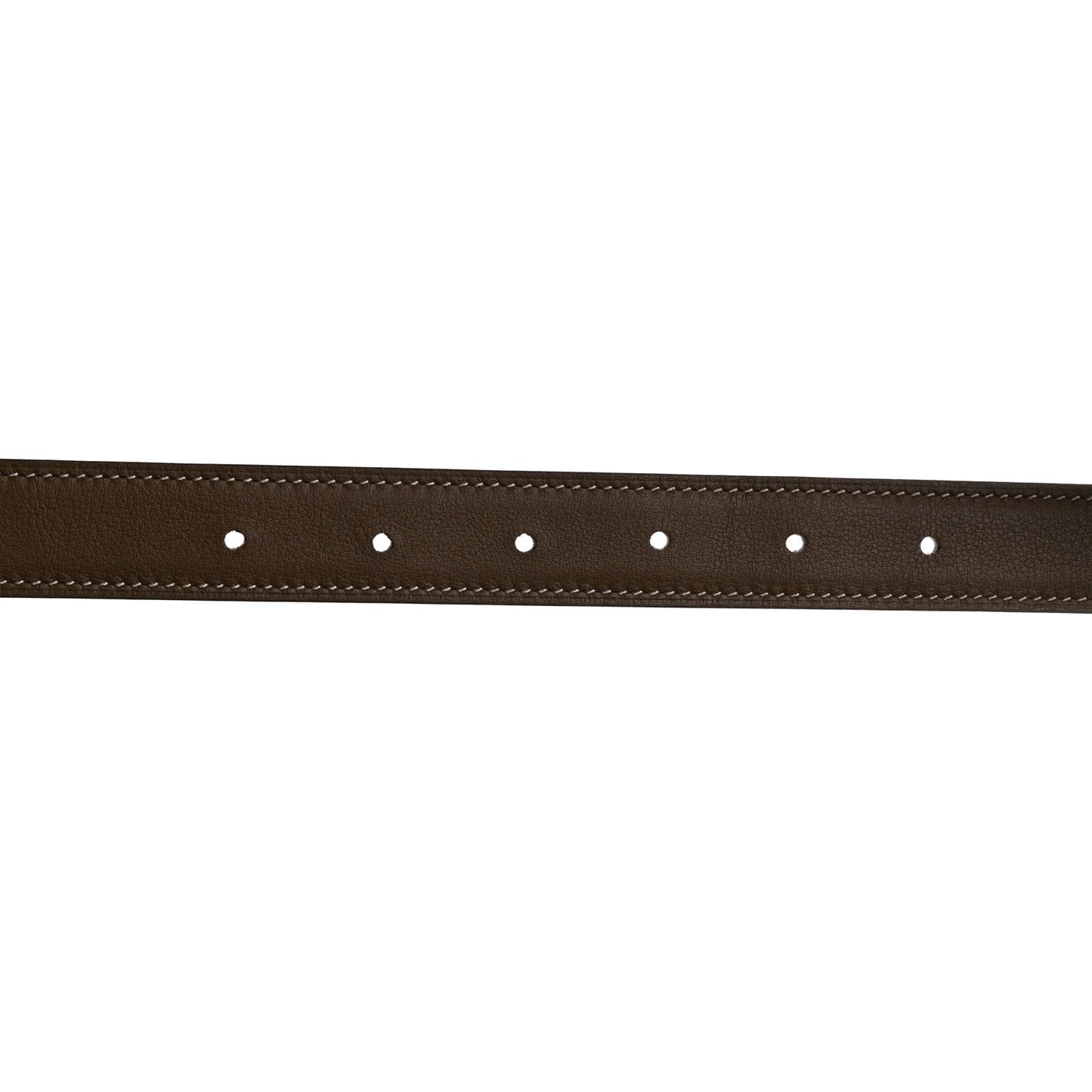 Swift Epsom 24mm Mini H Belt 85 34 Etoupe White