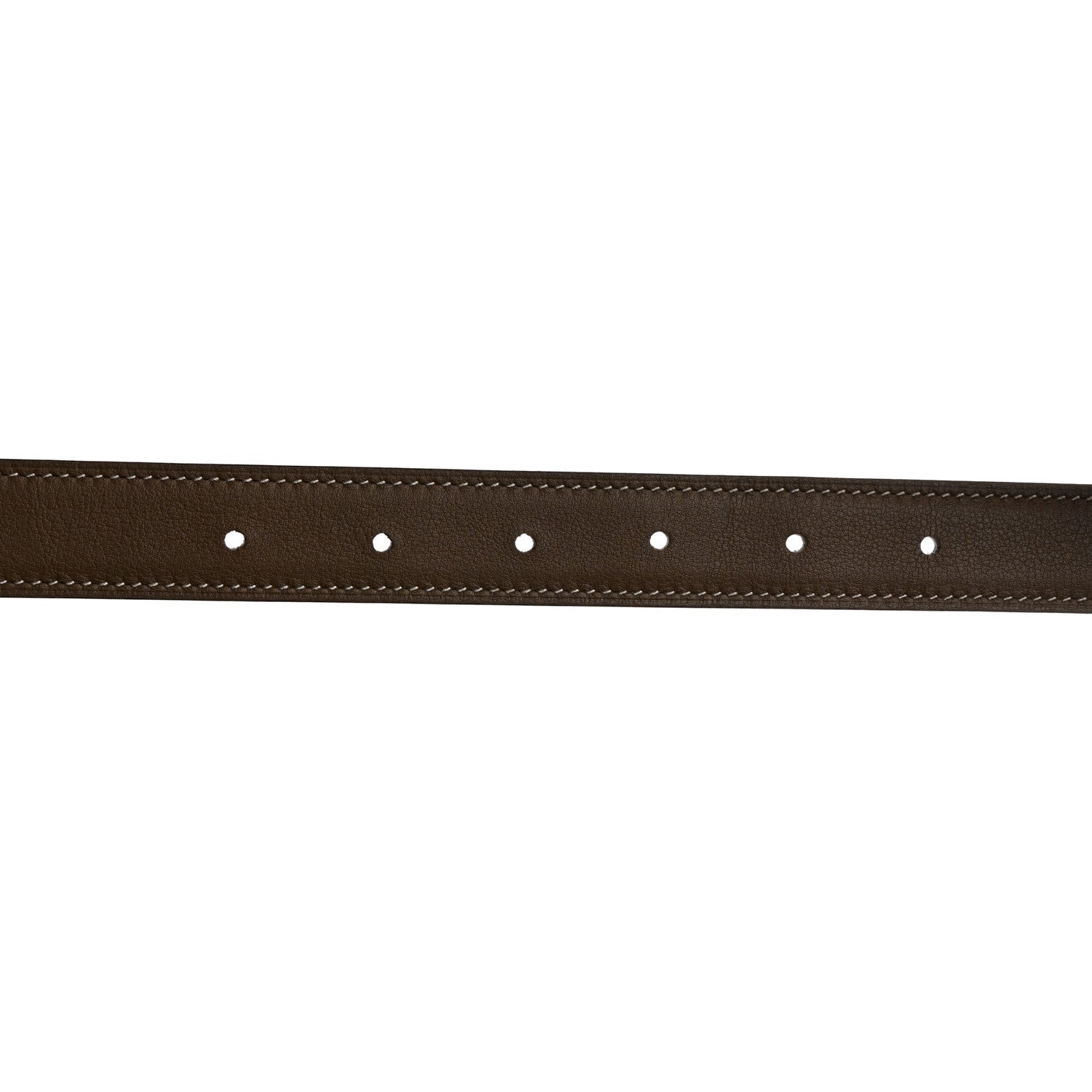 Hermes Swift Epsom 24mm Mini H Belt 85 34 Etoupe White 5 of 7