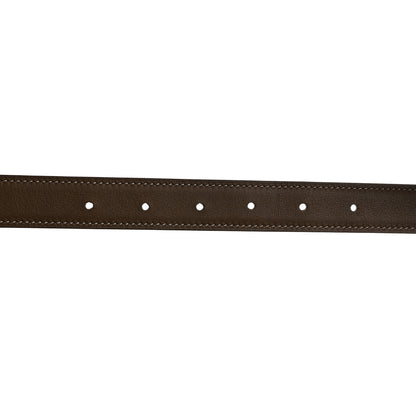 Hermes Swift Epsom 24mm Mini H Belt 85 34 Etoupe White 5 of 7