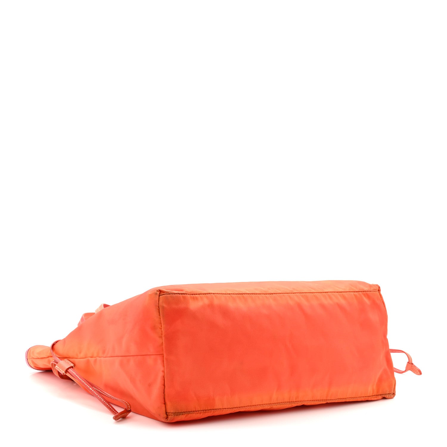 Prada Tessuto Nylon Saffiano Tote Papaya Ibisco 4 of 13
