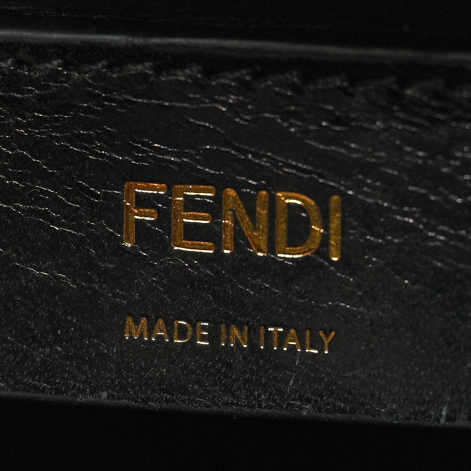 Fendi Vitello Fluffy Logo Small Pack Shopper Tote Yellow Box Black 6 of 12
