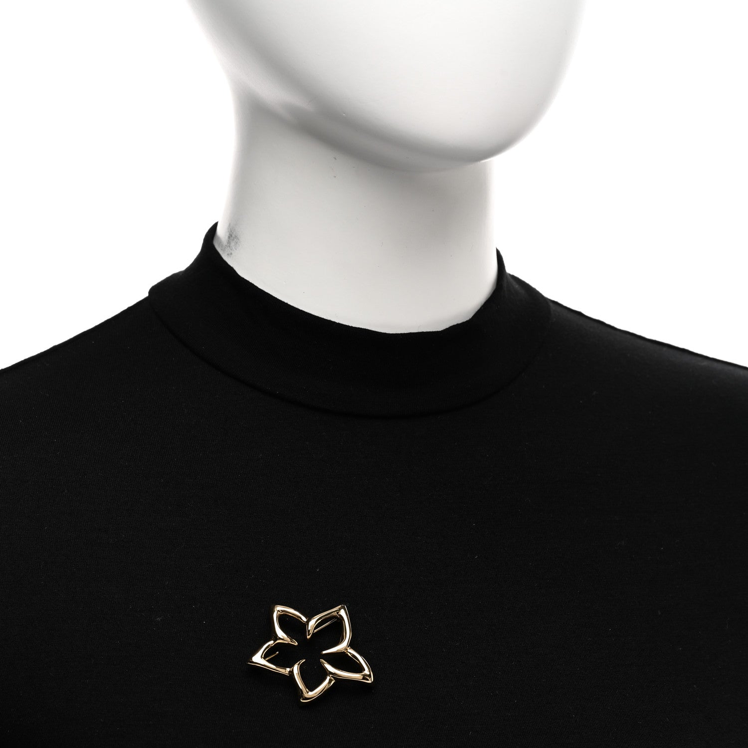 Tiffany 18K Yellow Gold Flower Brooch Pin 2 of 3
