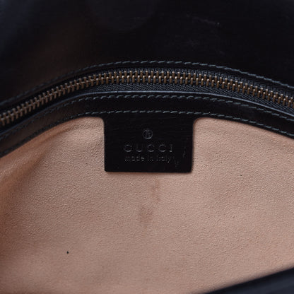 Gucci Calfskin Matelasse Small GG Marmont Shoulder Bag Black 7 of 11