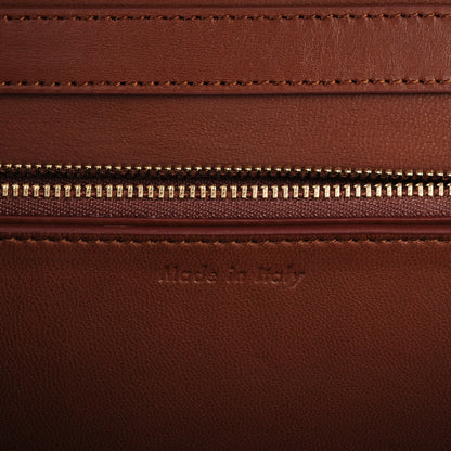 Celine Smooth Calfskin Medium Classic Box Flap Bag Chestnut 6 of 9