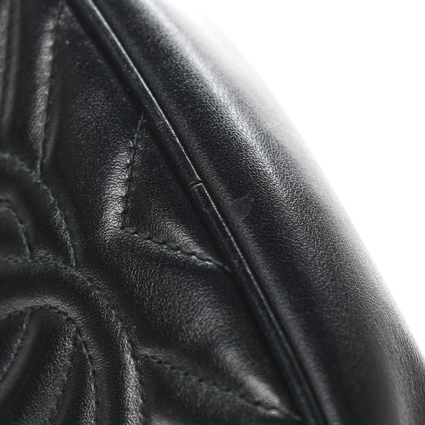 Calfskin Matelasse Mini GG Marmont Chain Shoulder Bag Black