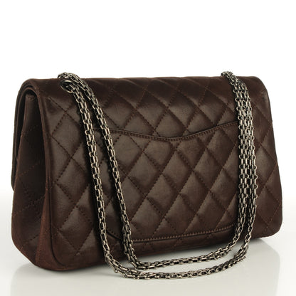Chanel Iridescent Calfskin Quilted 2.55 Reissue 227 Flap Dark Brown 3 of 7