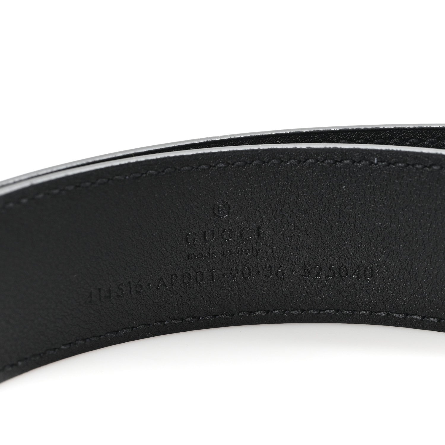 Gucci Calfskin Double G 30mm Belt 90 36 Black 3 of 4
