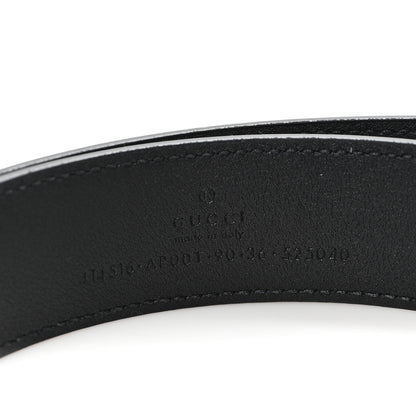 Gucci Calfskin Double G 30mm Belt 90 36 Black 3 of 4