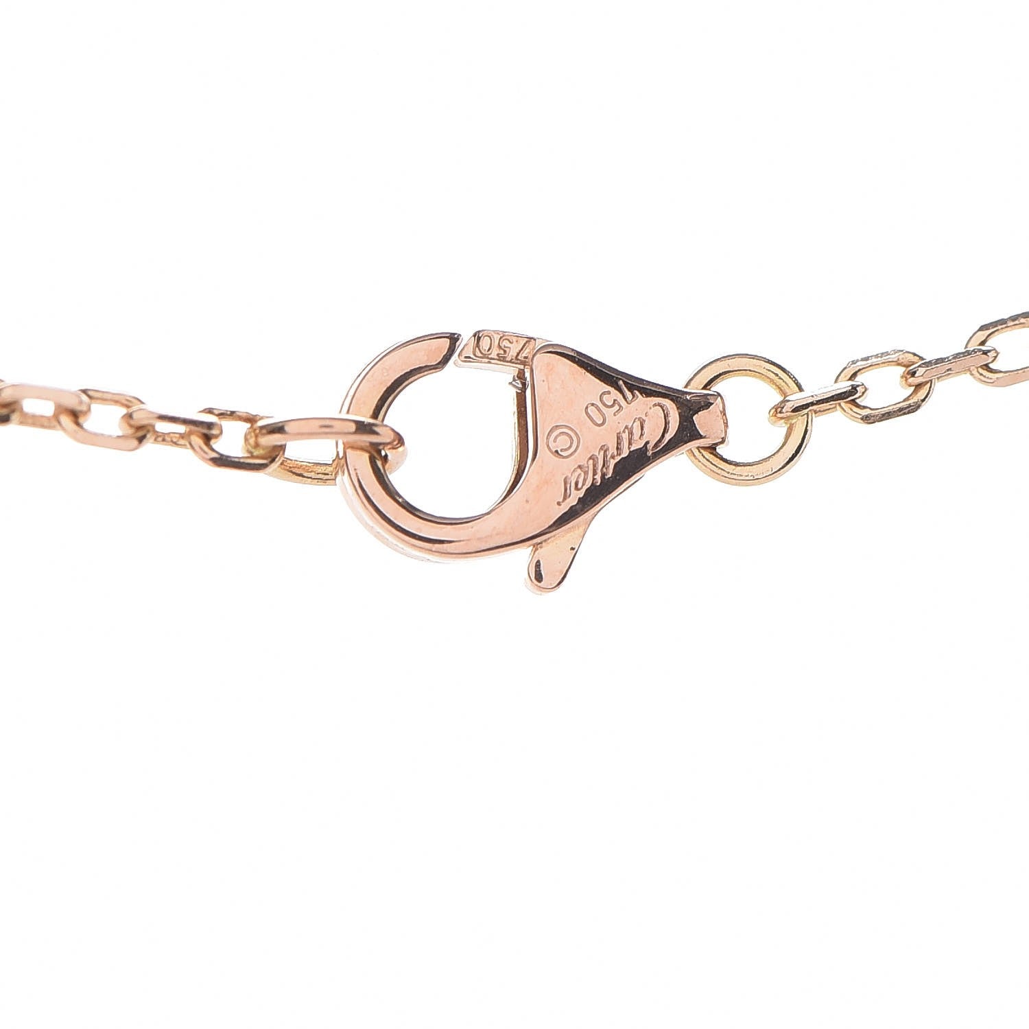 Cartier 18K Pink Gold Diamond XS Hearts and Symbols Necklace 4 of 4