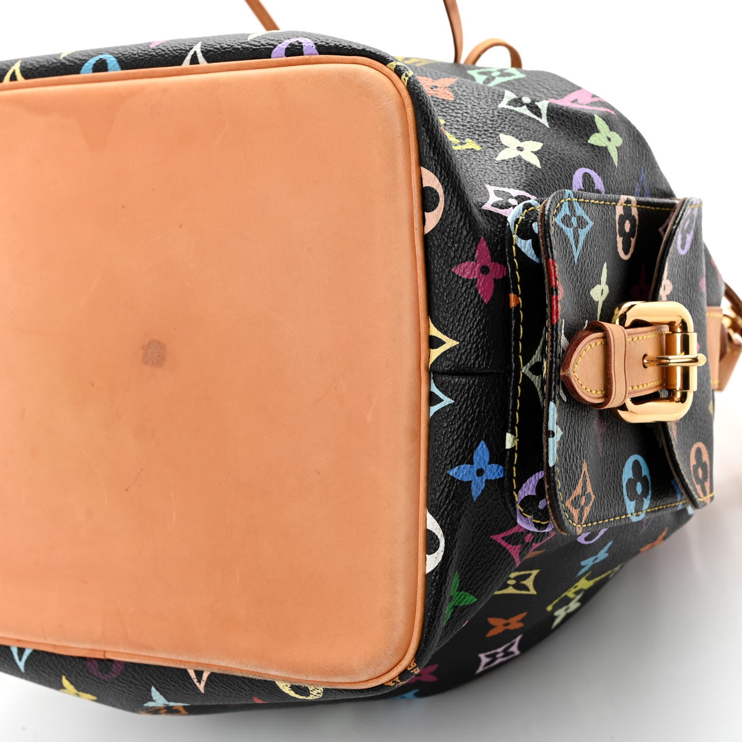 Louis Vuitton Monogram Multicolor Petit Noe Black 10 of 10