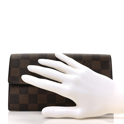 Louis Vuitton Damier Ebene Sarah Wallet 2 of 7
