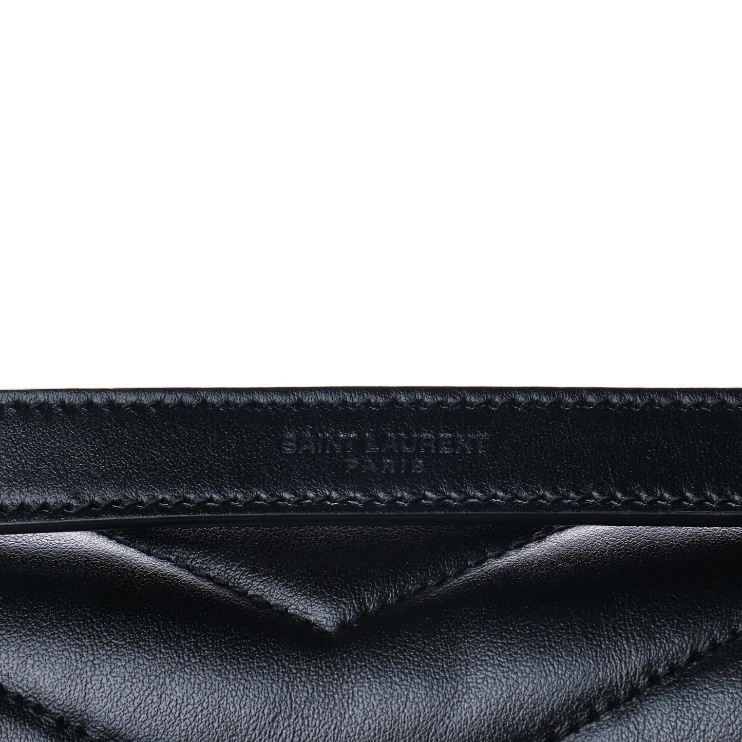 Calfskin Y Quilted Monogram Medium Loulou Chain Satchel Black