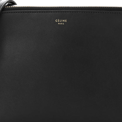 Celine Lambskin Small Trio Crossbody Bag Black 8 of 11