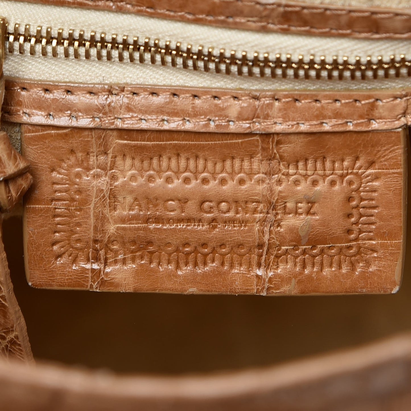 Crocodile Tote Tan