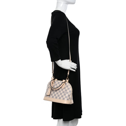 Louis Vuitton Damier Azur Braided Alma BB 2 of 9
