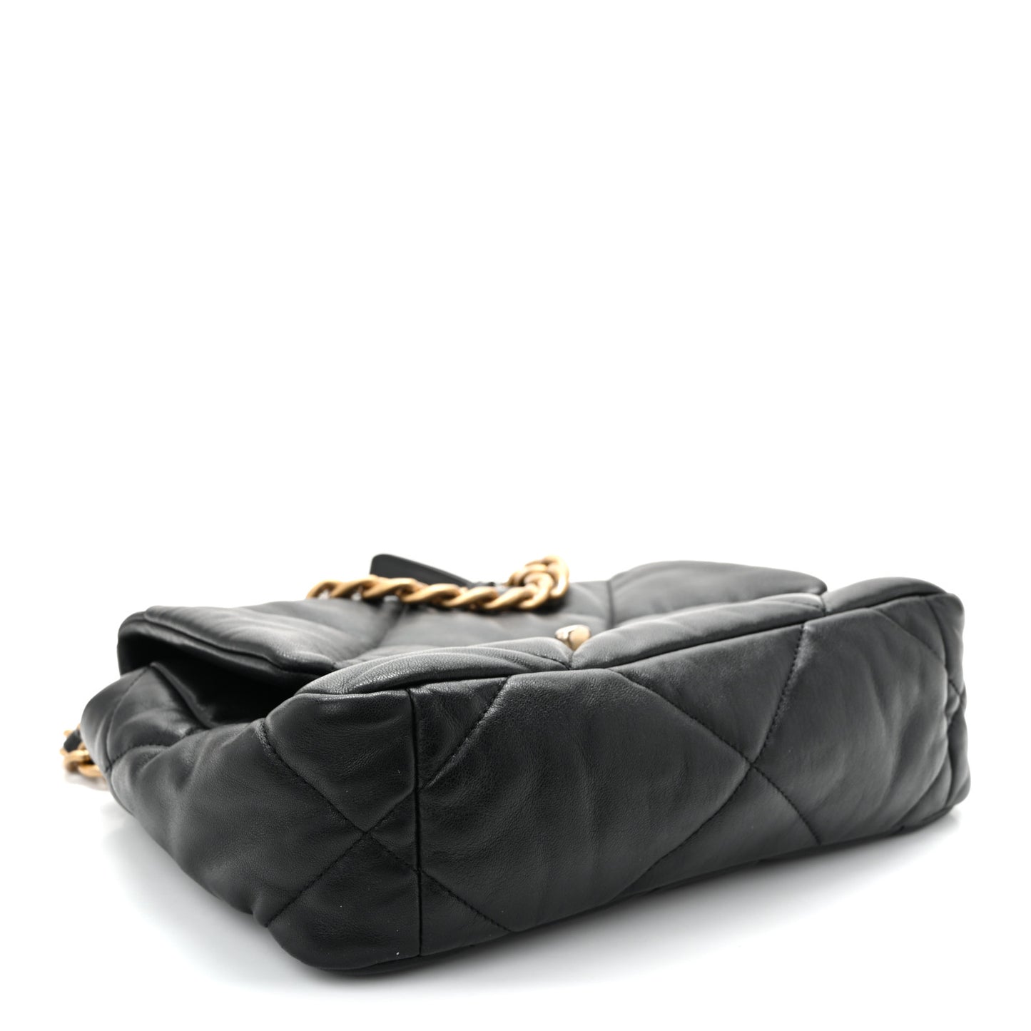Lambskin Quilted Medium Chanel 19 Flap Black