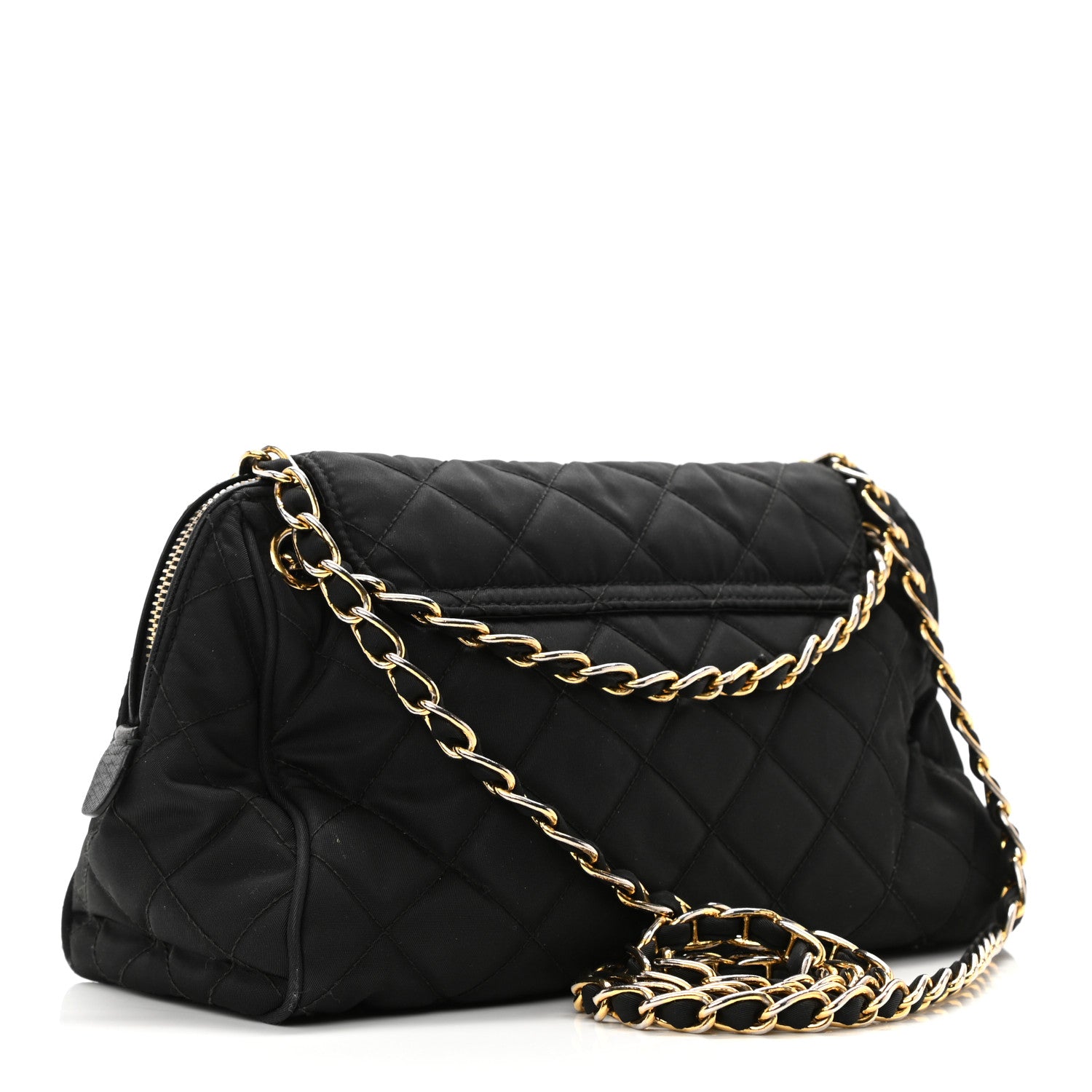 Prada Nylon Tessuto Impuntu Quilted Flap Black 3 of 13