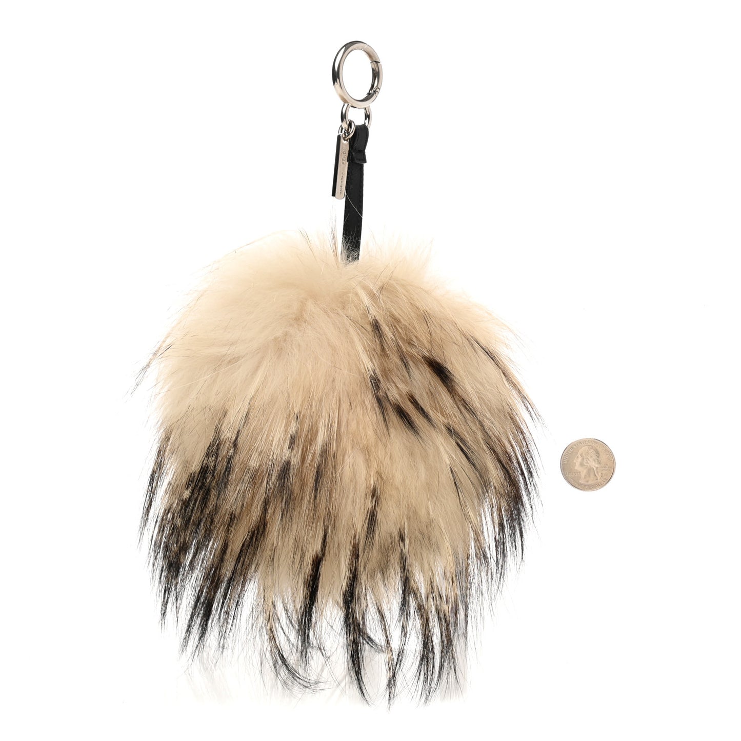 Mink Fox Rabbit Fur Vitello Flamingo Kurioso Monster Bag Bug Charm Beige Multicolor Black