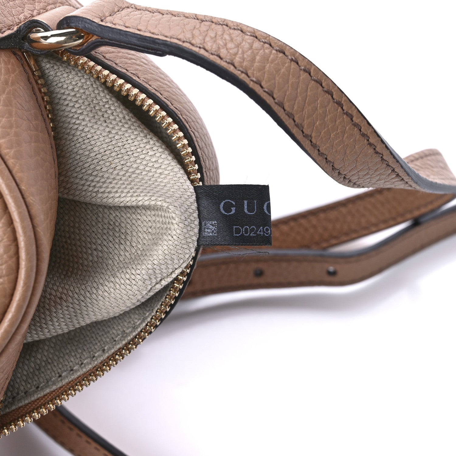 Gucci Pebbled Calfskin Small Soho Disco Bag Rose Beige 8 of 10