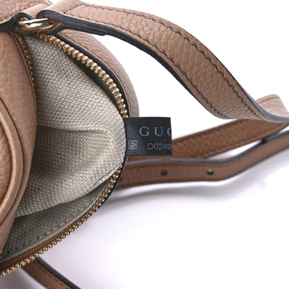 Gucci Pebbled Calfskin Small Soho Disco Bag Rose Beige 8 of 10