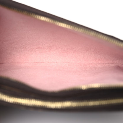Louis Vuitton Monogram 2020 Christmas Animation Big Wheel Double Zip Pochette Rose Ballerine 5 of 16